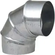 Imperial Manufacturing Group GV0296-C 6" 90° Galvanized Adjustable Elbow