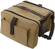 SUPVOX Super-Tough Canvas Dog Outdoor Bag Pet Dog Puppy Sports Portable Adjustable Collar Buckle Strap Travel Camping Hiking