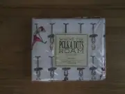 New AMADORA Where The Polka Dots Roam Ballerina Print 3 Piece Twin Sheet Set