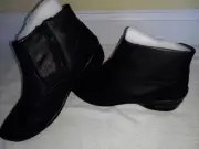 DANSKO Andorra Nappa Black Leather Zip Boots Shoes US 11.5 -EUR 42