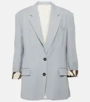 [Brunello Cucinelli] Brunello Cucinelli Single-breasted blazer AU 16 blue