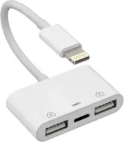USB to Lightning Adapter for Iphone OTG Dongle(3 in 1)Charger Cable Card Reader