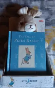 The Tale of Peter Rabbit 9" Plush Toy & Book Set Beatrix Potter, 0+ Months New
