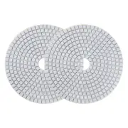 2pcs 5 Inch 100 Grits Diamond Polishing Pad Wet/Dry for Stone Concrete Marble