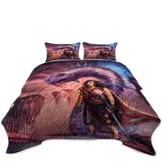 Dragon and Thrakos Cool Fantasy Art Coverlet