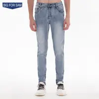 在飛比找ETMall東森購物網優惠-BIG FOR SAM基礎款高街風牛仔褲