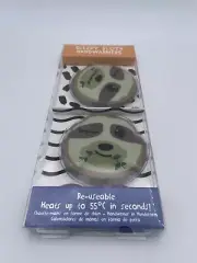 NEW Sleepy Sloth Handwarmers Set of 2 Hand Warmers Heat in Hot Water in Seconds