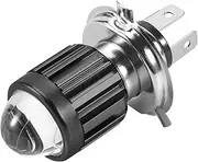 Aswalling H4 Motorcycle Mini LED Projector Headlight Bulbs Dual Colors White Yellow ATV Scooter E-Bikes Light Lamp