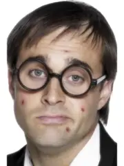 School Boy Geek Glasses Frames Adults Fancy Dress Schoolboy Accessory