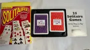Vintage HOYLE SOLITAIRE 25 Fun Games with 2 Decks Of Cards 7260 1995