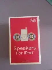 Vintage Target 2010 Portable Folding iPod / mp3 Speakers White