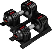 Adjustable Dumbbell Set 44Lbs Pair Adjustable Dumbbell- Perfect for Strength