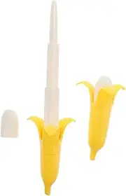 Anneome 2Pcs Retractable Plastic Banana Swords for Fencing Training for Martial Arts Practice Cosplay Halloween Figures Lightweight Yellow