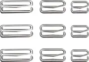 Swimsuit Bra Hooks, 60 Pieces Metal Bra Strap Hook,Bra Strap Clips for Back， Hoo