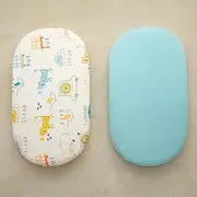SDIII Baby Bassinet Sheets Girl Boy, Animal Patterned Fitted Bassinet Sheet Set 2 Pack Universal Fit for Rectangle Round Oval Hourglass Mattress