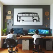 Minibus Metal Wall Decor | Vintage Van Metal Wall Art | 32x10”