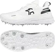 Kookaburra KC Players Spike Cricket Shoe - White/Black - 9