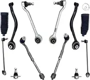 10pcs Front Lower Control Arm Tie Rod Assembly Sway Bar Link Sets Compatible With BMW X3 X4 Series F25 F26 2011 2012-2018