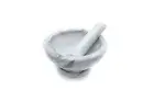 Oversized White Marble Mortar and Pestle - Unfinished for Perfect Grinding