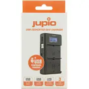 Jupio USB Dedicated Duo Charger with LCD for Sony NP-FW50 Batteries