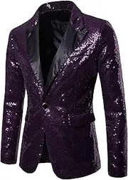 [JEShifangjiusu] Man Jacket Clothing Light Color 1 Button Suit Fitness Jacket Wedding Daily Prom Suits Fashion Tuxedo Clothing Long Sleeve