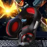 Pro Gaming Headset W/ Mic XBOX One Wireless PS4 Headphones Microphone Beat RED