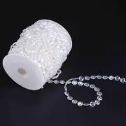 30 Meters/roll (99ft) 10mmAB Color Thread Beads Transparent Thread Beads (AB Col