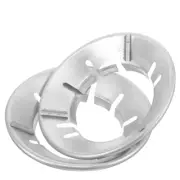 2 Pcs Fire Cover Stove Windscreen Heat Diffuser for Gas Cooker Hob Burner Cap