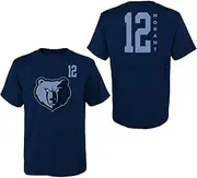 Outerstuff Ja Morant Memphis Grizzlies #12 Boys Size 4-18 Vertical Name & Number T-Shirt