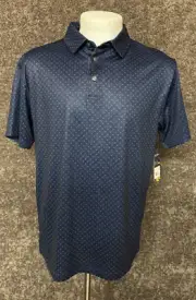 Ben Hogan Performance Polo Men S Golf Blue Peacoat Stretch Print