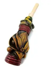 Handmade Kuripe Snuff Applicator 2 in 1 Andean Condor and Snake Design
