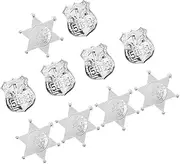 CORHAD Badges Kids Police Badge Props Cop Accessories 10pcs Role Play Police Badges