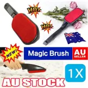 AU Magic Lint Remover Brush Clothes Dust Pet Hair Fluff Fabric Cleaner Swivel FZ