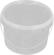 Transparent Storage Bucket with Ergonomic Handle Versatile for Kitchen Home Use for Water Pet Food More Easy to Clean Safe to Hold