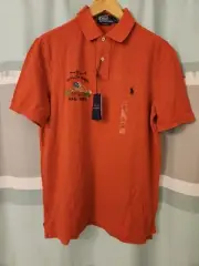 Ralph Lauren RL Quality Goods 1967 New York USA Flag Polo Shirt Mens M Post Red