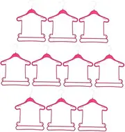 Amosfun 10 Pcs Kids' Clothing Hangers Children Suit Hangers Plastic Swimwear Space-Saving for Retail Display