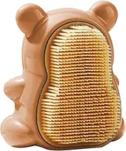 Hand Scrubbing Cleaning Brush, Nail Soft Bristles, Cute Bear Nail Brush, Versatile, Easy to Grasp Handle, Beige/Brown/Blue/Green for Both Adults and Kids to Use Independently