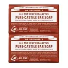 Dr. Bronner's - Pure-Castile Bar Soap (Eucalyptus 5 ounce 2-Pack) - Made with...