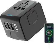 International Wall Charger - International Charger Phone Charger,Portable Charger USB Charger, Wall Charger Type C Adapter Fast Charging for US EU UK AUS