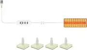 Grow Light Full Spectrum Grow Light Strips with 5 Dimmable Levels and 8/12/16H Timer 72 s Plant Grow Lamp for lings Veg Bloom and Succulents 1-Panel