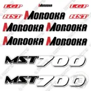 Fits Morooka MST700 Decal Kit Rubber Track Carrier - 7 YEAR OUTDOOR 3M VINYL!