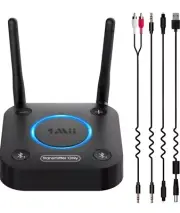 1Mii B06TX Bluetooth 5.2 Transmitter for TV to Wireless Headphone/Speaker,...