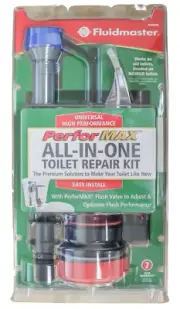 Fluidmaster PerforMAX All-In-One Toilet Repair Kit Flush Valve and Fill Valve