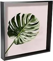 Nicola Spring 3D Shadow Box Photo Frame - 16 x 16 (40 x 40cm) - Pack of 1 - Black 3D Photo Frame 3D Box Picture Frame Deep Box Large Square Display Case for Crafts, Keepsakes, Wedding, Graduation