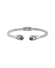 Samuel B. Silver 1.30 ct. tw. Amethyst Bangle