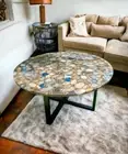 30" Mix Agate Round Table Top, Centre Table, Coffee Table, Side Table,Sofa Table