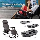 Garden Sun Lounger Cup Holder Zero Gravity Recliner Chair Clip Side Tray