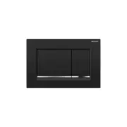 Geberit Sigma30 Plastic Dual Flush Actuator Plate Matte Black/Polished Chrome
