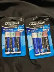 (2) Chapstick 2in1 Moisturizer Variety 3pk SPF15 Black Cherry Mint Original