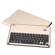 Aluminum Keyboard & Leather Tablet Case For Ipad Pro 10.5 / Air 2019 Bluetooth Detachable Water Repellent Gold Keyboards
